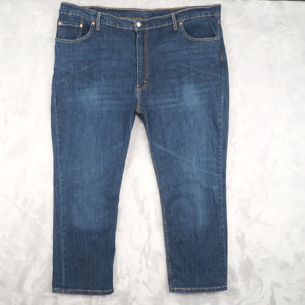 Levis Jeans Mens 50x30 Fit 47x27 Blue 511 Slim A3653-0003 Stretch Dark Wash